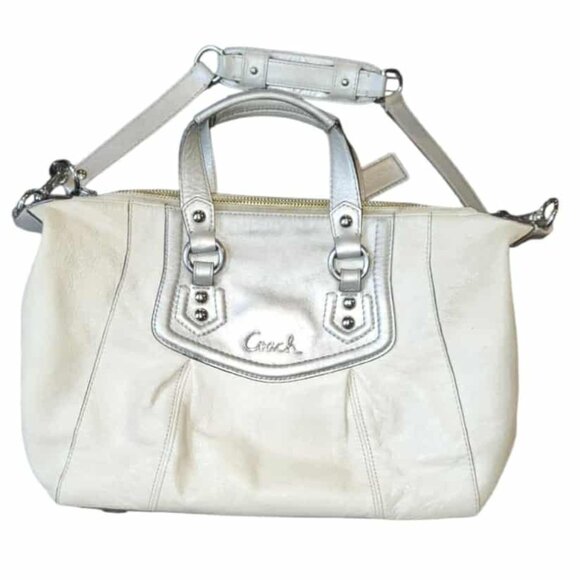 Coach Ashley Leather Satchel Shoulder Bag Y2K - Picture 1 of 14